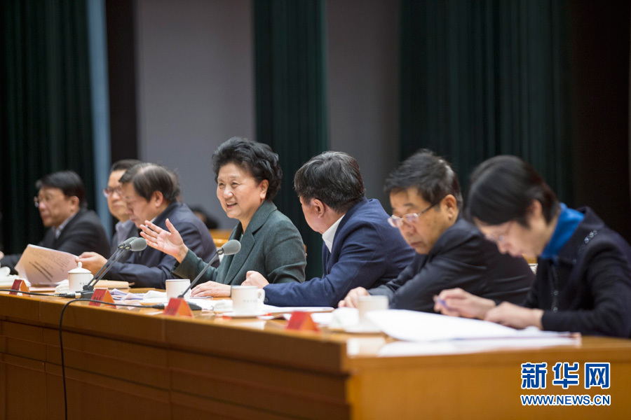 1月16日，中共中央政治局委員、國(guó)務(wù)院副總理劉延?xùn)|在北京出席“加強(qiáng)和改進(jìn)新形勢(shì)下高校思想政治工作專題研討班”開班式。 新華社記者崔新鈺 攝