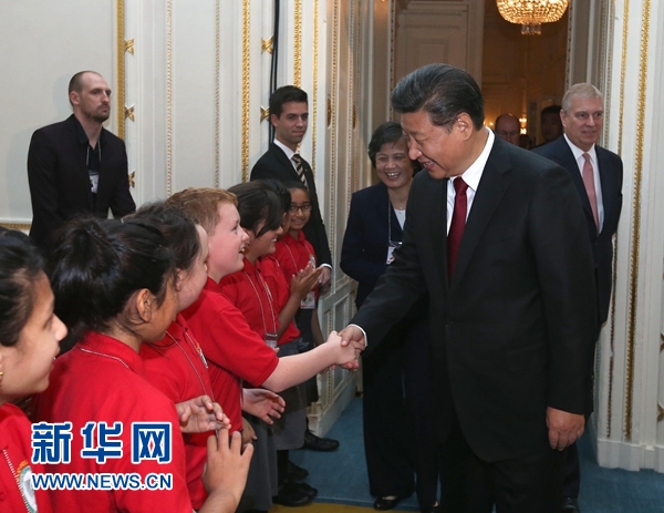 10月22日，國家主席習(xí)近平在倫敦出席全英孔子學(xué)院和孔子課堂年會開幕式。 新華社記者 龐興雷 攝 